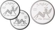Anlagemünzen Medal Angel in the Streets Devil in the Sheets 999 Silver 1 oz Adult Round JP054 -