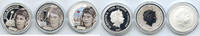 Anlagemünzen Sean Monahan 9999 Silver 1 oz 3-Coin Set $5 Upper Deck - Cook Islands H818 -