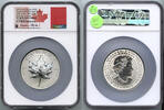 Anlagemünzen 2023 Canada $50 Maple Leaf 5 oz Silver NGC PF70 First Day Ultra High Relief K814 -