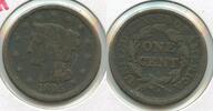 USA Large Cent Penny Copper Coin 1C - RK300 -