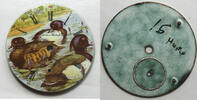Sonstiges Hampden 18 Size Subject Tufted Ducks Swimming Nature Watch Porcelain Dial LW517 -