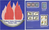 Stamps United States Olympic Stamp Folio Set Postal Commemorative Society - G208 -