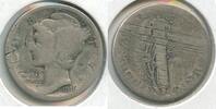 US Coins Dime 1916-D Mercury Silver  - Rare - Denver Mint - RK826  606,21 EUR  zzgl. Versand