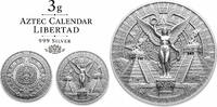 Bullion  Mexico Aztec Calendar Libertad Silver 3g 999 Round Medallion Me... 25,94 EUR  zzgl. 23,34 EUR Versand