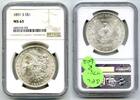 US Coins Dollar 1891-S Morgan Silver  NGC MS 63 Certified - San Francisc... 408,96 EUR  zzgl. Versand