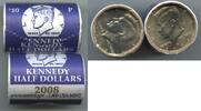 US Coins  2008 Kennedy Half Dollars $10 Roll of Coins - Philadelphia + D... 129,14 EUR  zzgl. 23,20 EUR Versand
