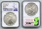Bullion Dollar 2025 American Eagle 1 oz Silver  NGC MS70 Early Releases ... 85,24 EUR  zzgl. 23,20 EUR Versand