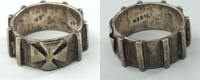 Other Sterling Iron Cross Knights Templar 925  Silver Ring Mexico Jewelr... 64,57 EUR  zzgl. 23,20 EUR Versand