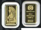 Bullion Medal Germania Mint 9999 Fine Gold 1/200 oz Mini Ingot Bar Proof... 38,74 EUR  zzgl. 23,20 EUR Versand