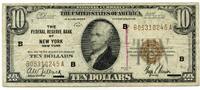 US Paper Money 1929 $ 10 National Currency Note New York Federal Reserve Bank - R679