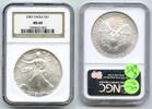 Bullion Dollar 2007 American Eagle 1 oz Silver  NGC MS69 Certified Bulli... 77,49 EUR  zzgl. 23,20 EUR Versand