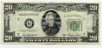 US Paper Money  1950-A $20 Federal Reserve Star Note - Bank of Chicago Illinois Currency - R711