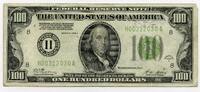 US Paper Money  1928-A $100 Federal Reserve Note Bank of St. Louis Missouri - One Hundred - R712