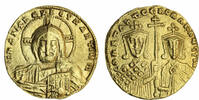  Byzantine Empire, Constantine VII and Romanus II (945-959) AV Solidus, +IhS XPS