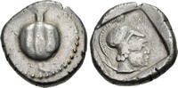 AR Stater 430 BC Greece PAMPHYLIA, Side. Circa 430-400 BC. AR Stater (22.5mm, 10.83 g, 10h). Pomegranate VF