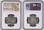 THRACE, ISL. OF THASOS AR Tetradrachm THRACE. Islands off Thrace. Thasos. AR Tetradrachm, ca. 90-75 B.C. NGC Ch VF. H -