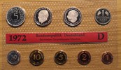 Deutschland 8,68 BRD KMS 1972 D Original Auflage nur 8000 Stk. -