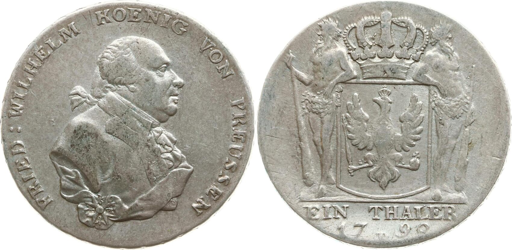 Brandenburg-Preußen Taler 1792 B Friedrich Wilhelm II., 1786 - 1797 ...