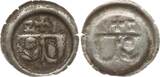 Halberstadt, Domkapitel Hohlpfennig 1521 Sehr schön