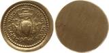Italien - Genua Eins. Passiergewicht zu einem Doppia Nuo di Genova o.J. (~18. Jh.) Material: Messing Selten, vorzüglich, justiert