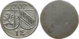 Salzburg, Erzbistum Einseitiger Pfennig 1707 Johann Ernst von Thun und Hohenstein, 1687 - 1709 Sehr schön - vorzüglich