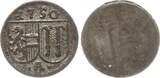 Salzburg, Erzbistum Einseitiger Pfennig 1750 Andreas Jakob von Dietrichstein, 1747 - 1753 Fast vorzüglich