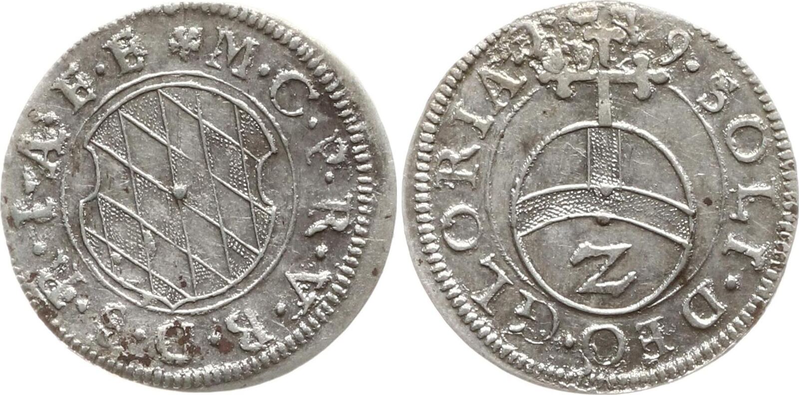 Bayern, Kurfürstentum 2 Kreuzer (Halbbatzen) 1629 Maximilian I., 1623 ...