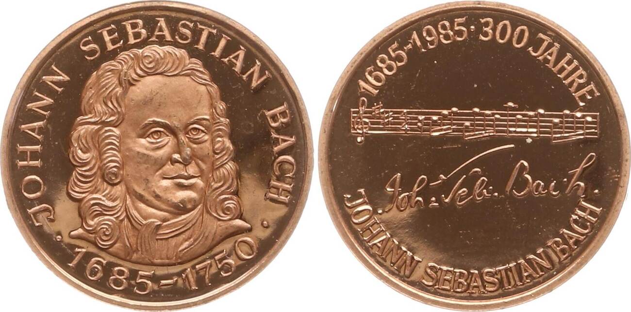 Berühmte Personen Musiker und Komponisten Miniatur Bronzemedaille