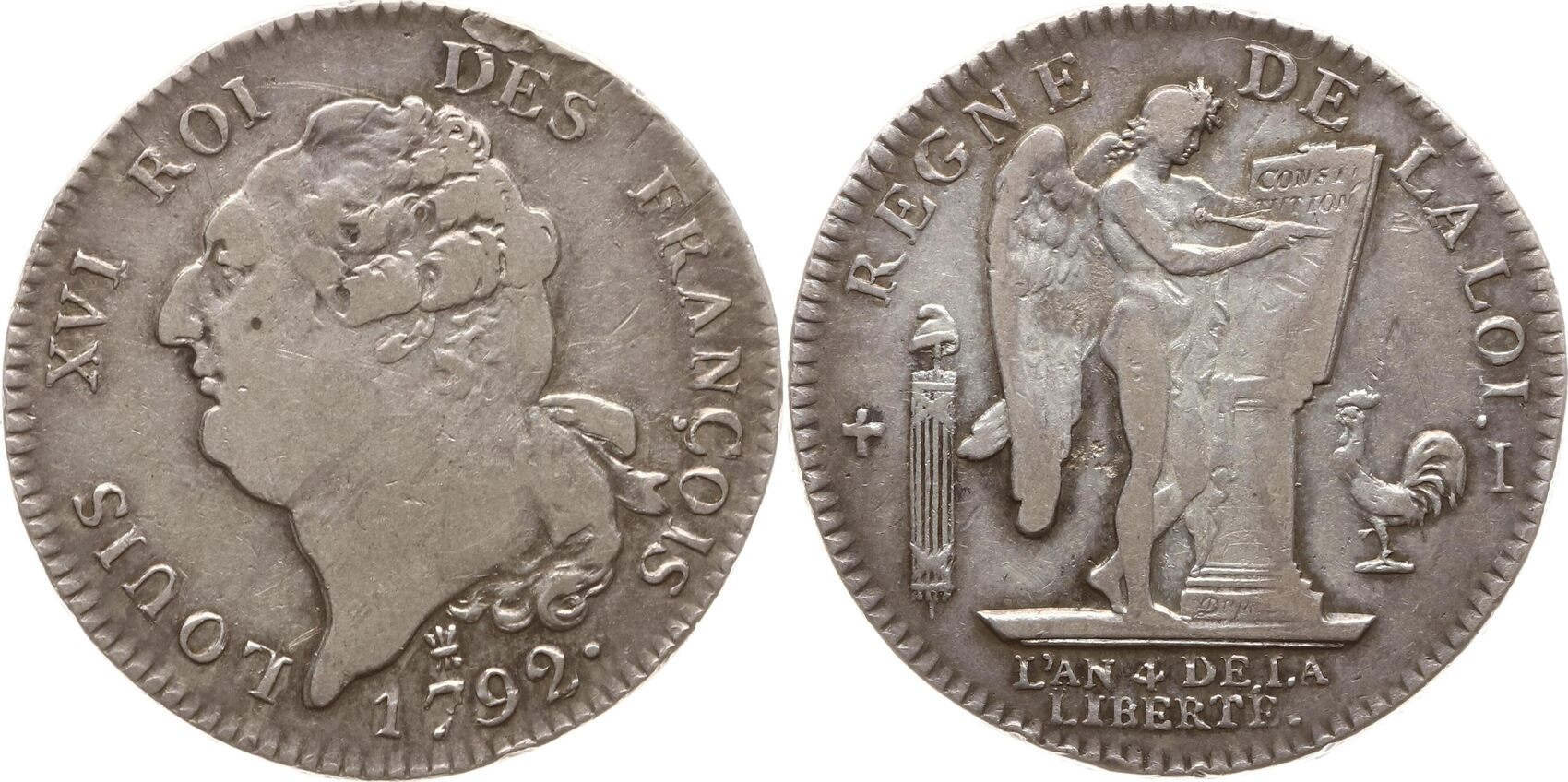 Frankreich, Convention Ecu de 6 Livres 1792 I Ludwig XVI., 1774 1793