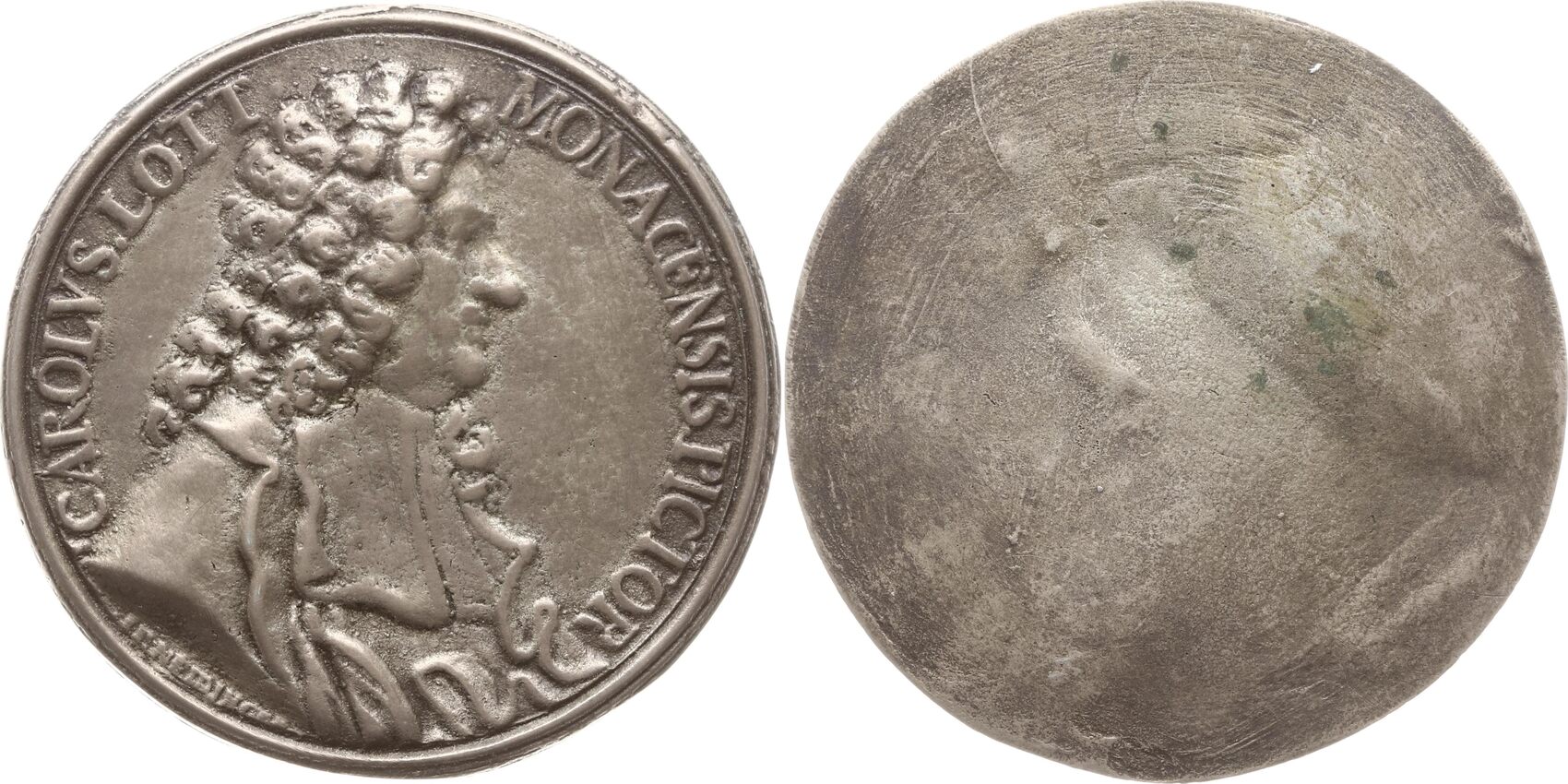 Italien - Venedig Einseitige Silbergussmedaille o.J. (um 1690) auf den  deutschen Barockmaler Johann Carl Loth, 1632 (München) - 1698 (Venedig)  Äußerst selten, sehr schön | MA-Shops