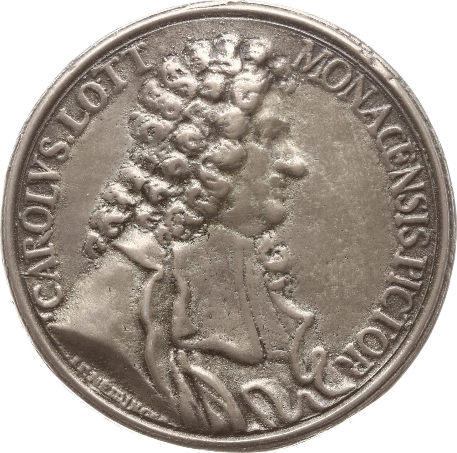 Italien - Venedig Einseitige Silbergussmedaille o.J. (um 1690) auf den  deutschen Barockmaler Johann Carl Loth, 1632 (München) - 1698 (Venedig)  Äußerst selten, sehr schön | MA-Shops