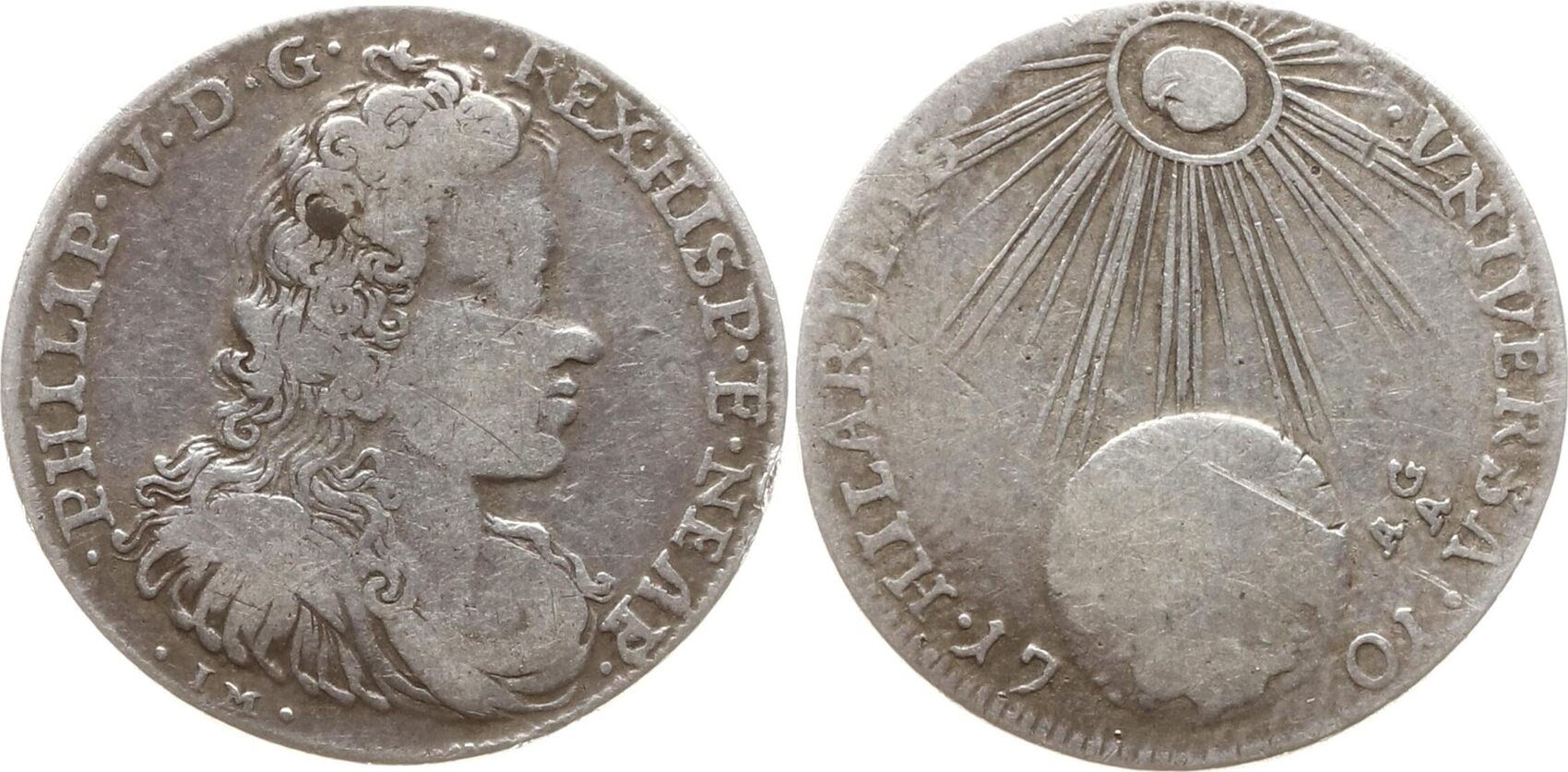 Italien Neapel Tari 1701 Philipp V. von Spanien, 1700 1707, Neapel