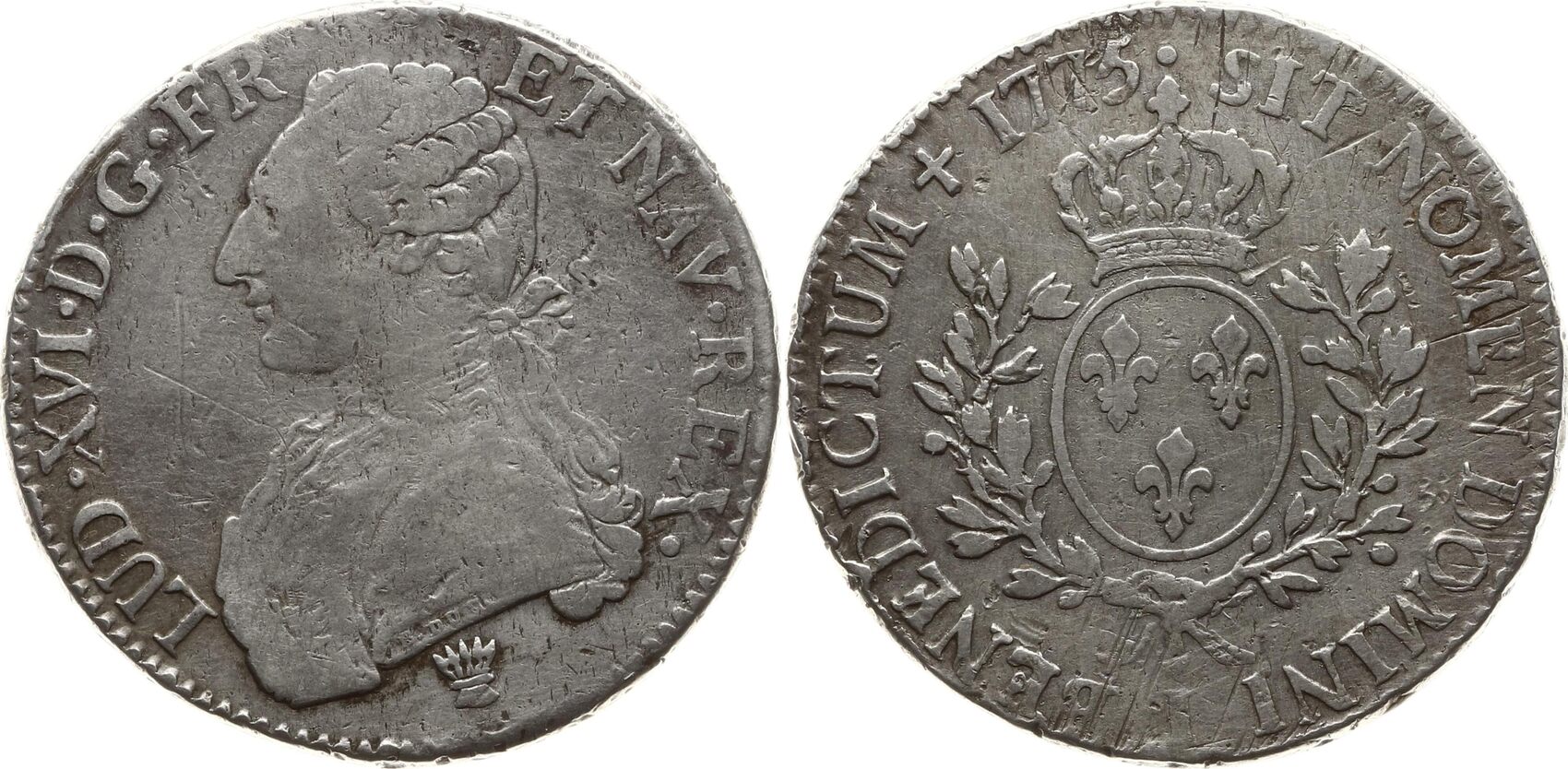 Frankreich, Königreich Ecu 1775 I Ludwig XVI., 1774 1792, Limoges