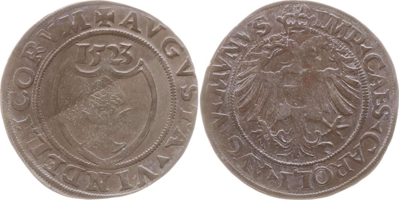 Augsburg, Stadt Batzen 1523 Karl V. 1519 1558 Vorzüglich, feine