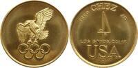 USA, California, Santa Clara County Vergoldete Bronzemedaille Los Gatos, Adler über olympischen Ringen, Fred Chez, Segelsport, Jolle -