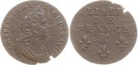 Frankreich, Königreich Liard de France Ludwig XIV., 1643 - 1715, Aix -