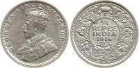 Indien 1/4 Rupie George V., 1910 - 1936, Calcutta -