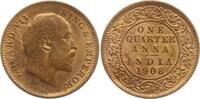 Indien 1/4 Anna Edward VII., 1901 - 1910 -