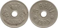 Rumänien, Königreich 5 Bani Karl I., 1866 - 1914 -