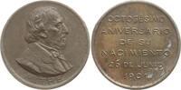 Argentinien, Buenos Aires Bronzemedaille v. Gottuzzo, auf den 80. Geburtstag des Präsidenten Bartolomé Mitre, 1821 - 1906 -