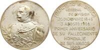 Argentinien, Buenos Aires Versilberte Bronzemedaille von Bellagamba y Rossi, Francisco B. Bosch, General de Division -