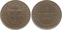 Italien 5 Centesimi Vittorio Emanuele II., Provisorische Regierung, 1859 - 1861, Birmingham -