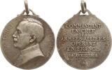 Frankreich, 1. Weltkrieg Versilberte Bronzemedaille auf Ferdinand Jean Marie Foch, Maréchal de France, 1851 (Tarbes) - 1929 (Paris) -