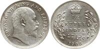 Indien 1/4 Rupie Edward VII., 1901 - 1910 -