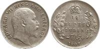 Indien 1/4 Rupie Edward VII., 1901 - 1910 -