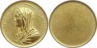 Vatikan Einseitige vergoldete Bronzemedaille Pius IX., 1846 - 1878, Causa Nostrae Laetitiae -