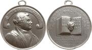 Sachsen, Königreich Tragbare Zinngussmedaille 300 Jahrfeier Reformation in Sachsen, Brb. Luther / Herz auf Neuem Testament -