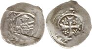 Österrreich, Herzogtum Kärnten, St. Veit Pfennig Bernhard, 1202 - 1256, Herzog in Rüstung mit Schwert / Kreuz mit 4 Rosetten -