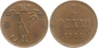 Penni 1904 Finnland Nikolaus II. von Russland, 1894-1917 Vorzüglich, min. Flecken