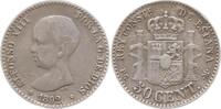 Spanien, Königreich 50 Centimos Alfonso XIII., 1886 - 1841 -